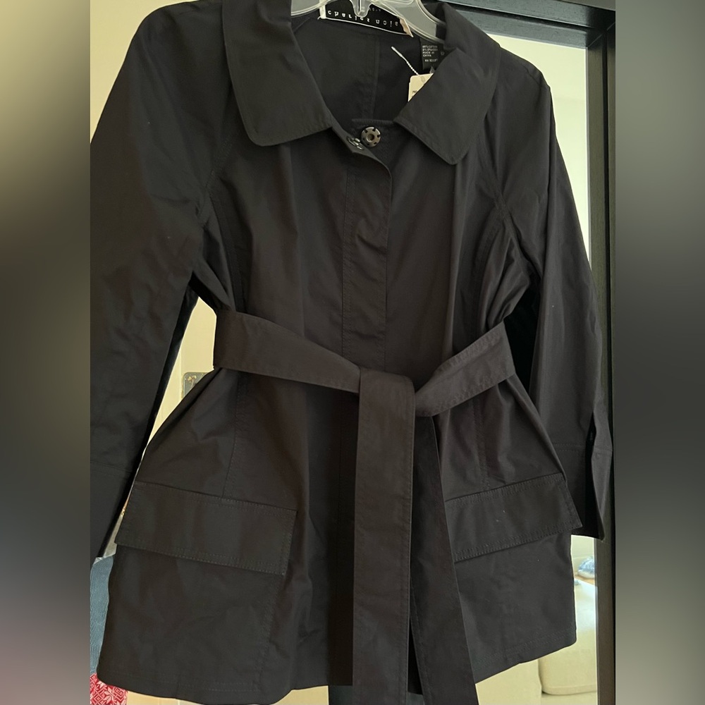 Charles Nolan brand, cargo blouse, black, size 12